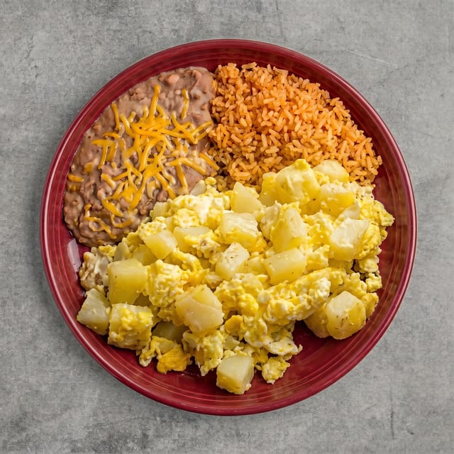 Potatoes and Eggs Plate.