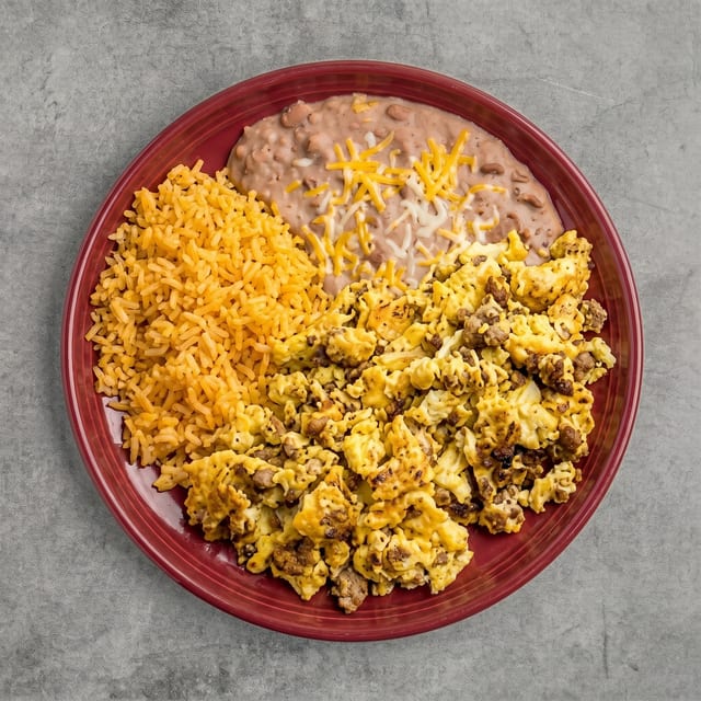 Chorizo and Eggs Plate.